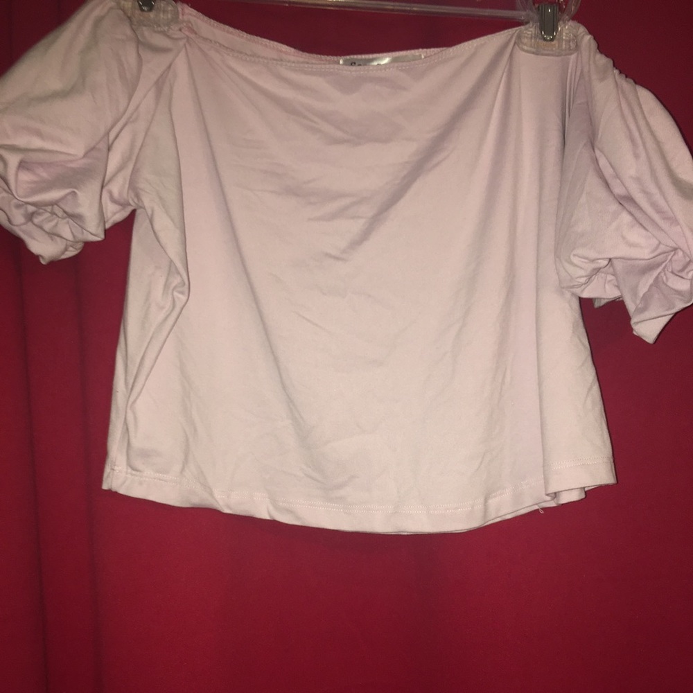 Off the shoulder crop top